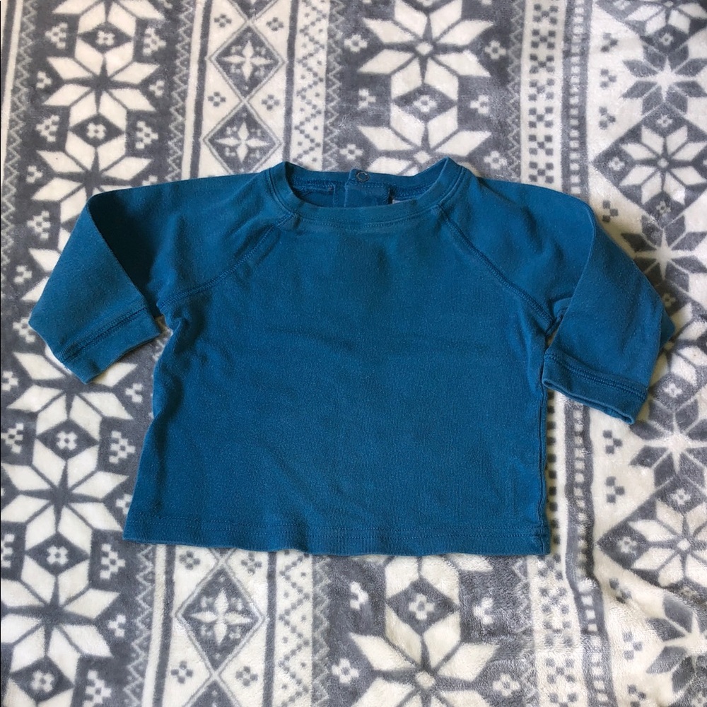 Everyday Kids Long-Sleeve Tee in Teal Blue